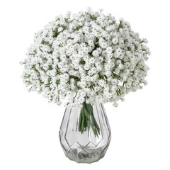 Artificial Babys Breath Flowers, 30PCS Realistic Touch White Gypsophila Bouqu…