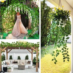 84 feet Artificial Vines Greenery Garland Fake Hanging Leaves Faux Foliage