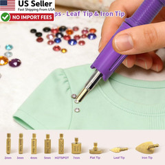 Afantti Hotfix Applicator Tool Rhinestone Setter Wand Tips Bedazzler Gun FROM US