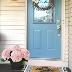 Pink Flowers Silk Artificial Hydrangeas, 4Pcs 22″ Lifelike Large Light Pink
