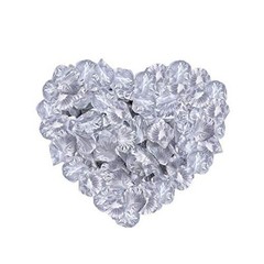 2000 Pcs Artificial Silk Rose Petals Decoration Artificial Petals Silver