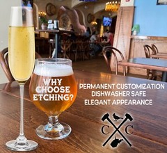 Always Personalized Wedding Champagne Flutes -Set of 2 glasses for toasting/brid
