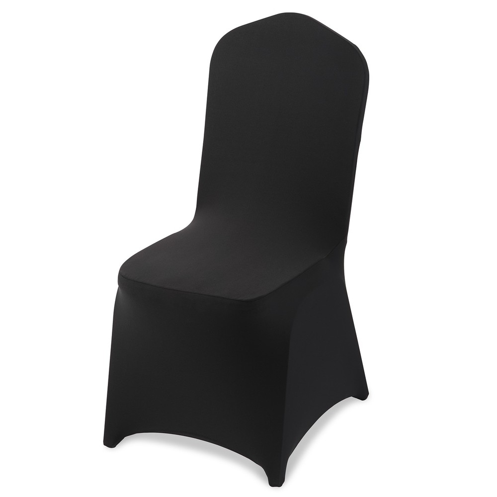 VEVOR 150PCS Black Stretch Spandex Folding Chair Covers for Wedding Party Dining