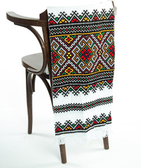 Hand Embroidered Ukrainian RUSHNYK Towel – Wedding Decor 190×33 cm