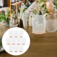 10 Sets Assorted Color Acrylic Table Numbers for Wedding Party and Banquets