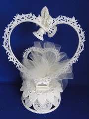 New Vintage Wilton «Wedding Rose » Wedding CakeTop, white rose, 103-2328