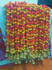 Indian Wholesale Garlands handmade Flower Garlands party Decoration Vine Pom Pom