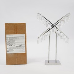 X-Shaped Crystal Flower Stand,Flower Stand Decoration for Wedding/Birthday/Party