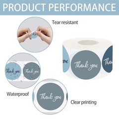 500 Pcs Thank You Stickers,1.5 Inch Thank You for Supporting My Small Busines…
