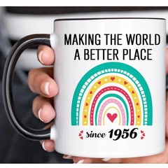 70th Birthday Gifts For Women Men Coffee Mugs, Making The World A Better Plac…