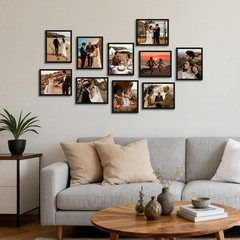 8×10 Picture Frames Set of 10 for Displaying 8 x 10 Photos, Multi 8×10 Frames…