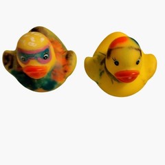 Mini Rubber Ducky Hipster Couple Pair Duckies Lot 2