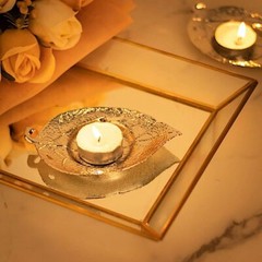 3 Metal 5 in Maple Leaf Votive CANDLE HOLDERS Centerpieces Party Events Supplies