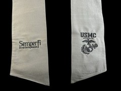 USMC (EGA) Semper Fi Cotton Wreath Sash (2 Logos) 28k Stitch