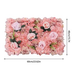 12 Pcs Pink Flower Wall Panels Roses Hydrangeas for Wedding & Party Decor USA