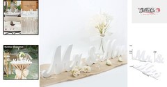 Sturdy Wooden Mr & Mrs Wedding Sign, Perfect for Indoor & Outdoor Celebration