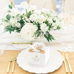 20 PCS Elegant White Floral Candy Boxes – Perfect for Weddings & Baby Showers