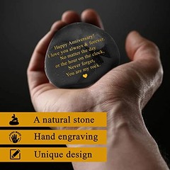 Happy Anniversary Decorative Stones Rock – Heartwarming You are My Rock