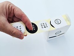 500 Thank You Stickers,Elegant Design for Business,2 Unique Design,1.5″ Round,