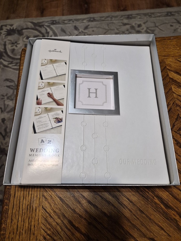 Hallmark Wedding Ring Monogram Memory Book