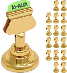 Table Number Holders 16pc Gold Metal Place Card Holders Wedding Party Event