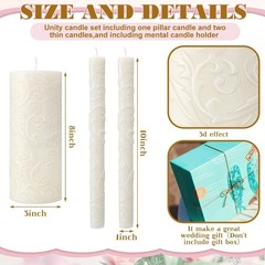 Unity Candles with Holder for Wedding Ceremony Wedding Decortions Accessories…