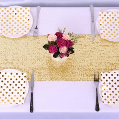 Glitter Sequin Table Runner 12×108 inch for Sparkling Party Home 10 Pack 20 Pack