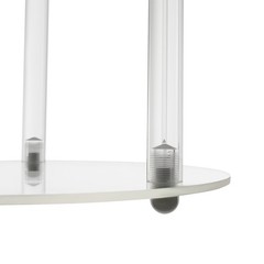 5-Arm Candle Holder Acrylic Clear Freestanding Candle Holder with Candle Cover