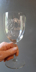 Vintage Bride and Groom Wedding Champagne/Wine Toasting Glasses [ Keepsake Item]