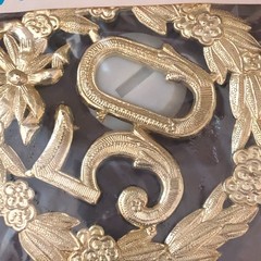 Vintage New 50th Anniversary Cake Topper Gold by Magic Line