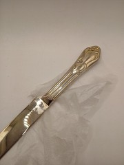 International Silver Company Gold Tone Cake Server & Knife Set Wedding