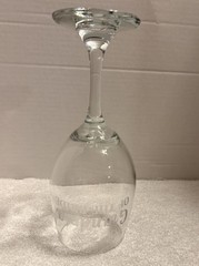 Grandma of the Bride Wine Glass Etched Clear Stemmed Glass Wedding Bridal Shower