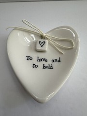Ring Dish Trinket To Have and Hold East of India Two’s Company E2069