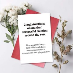 Funny Astronomy Birthday Card for Woman Man, Snarky Getting Older Birthday Ca…