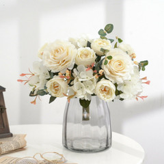 Artificial Peony Flowers Silk Fake Flower Wedding Party Home Decoration Bouquet