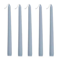 10″ tall Dusty Blue Premium Taper Candles Wedding Centerpiece Decorations