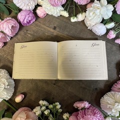 Guest Book Hand made Paper Cover Wedding Funeral Engagement Graduation NEW