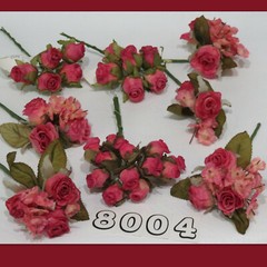 Artificial 🌺 Flowers LOT Floral Decor Wedding Crafts Pink Red Gold Silver Peach