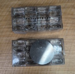 16 Pottery Barn Place Card Holders Clear Glass Cubes Wedding Shower Display Set