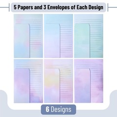 Mr. Pen- Stationery Writing Paper Set with Envelopes, 8.18″ x 5.5″, 30…