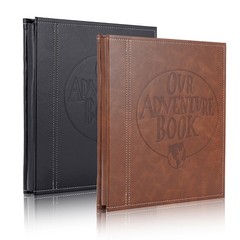 Large Scrapbook Self Adhesive Photo Album Leather Picture Album Christmas Gift