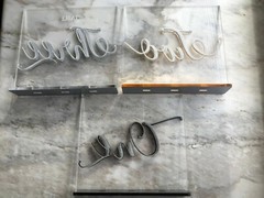 Clear Acrylic Wedding Table Numbers Calligraphy Freestanding Luxury Centerpieces