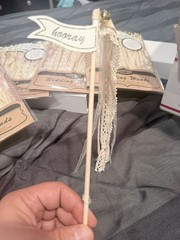 10 Wedding Wands Ribbon Streamers with Bells