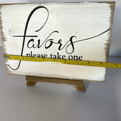 Copied – Favors Please Take One Wedding Sign Rustic Farmhouse Table Sign