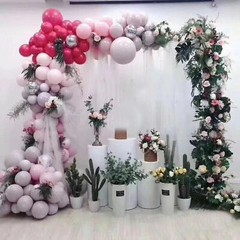 Metal Wedding Arch Frame Gold Iron Garden Party Stand Backdrop Flower Display