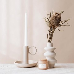 4 Pack White Taper Candles – Taper Candles 10 Inch Dripless, Smokeless & Unscent