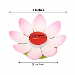 10 Lotus Flower 5″ Assorted Colorful Tealight Floating Candles Party Decorations