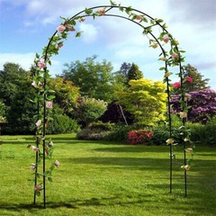 Heavy Duty Metal Garden Arch Trellis Arbour Outdoor Rose Climbing Plants Stand