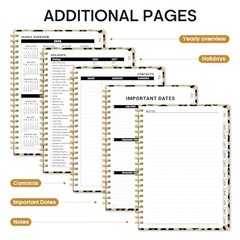 Planner 2026–2027, Weekly & Monthly Academic Organizer (6.3″x8.5″)a5 A-Leopard