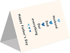 IDU Fathers Day Card Gifts for Husband, Fathers Day Card Gifts from Wife, Happy